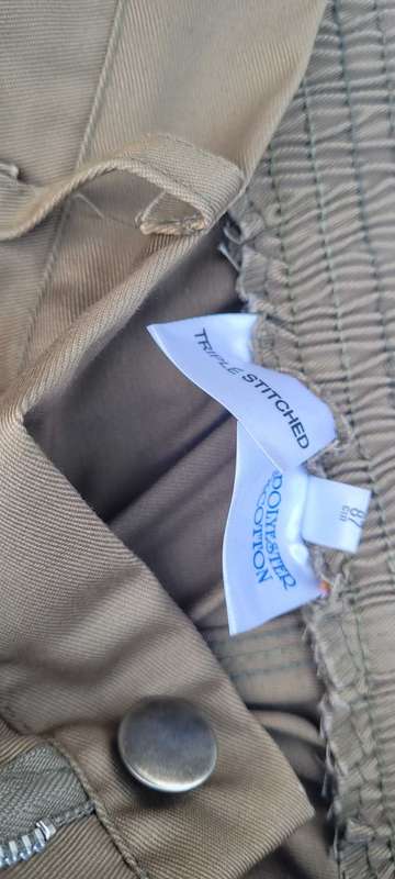 Size 34/87cm  WORK-HOARSE Triple-Stitched Khaki Work PANTS ONLY .