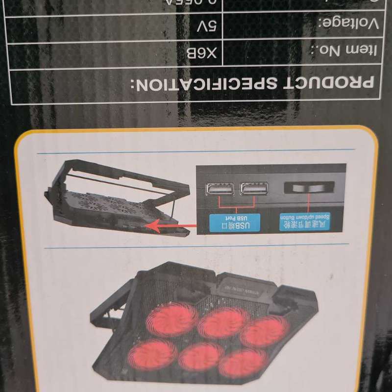 RGB gaming laptop cooler. Work laptop Cooler