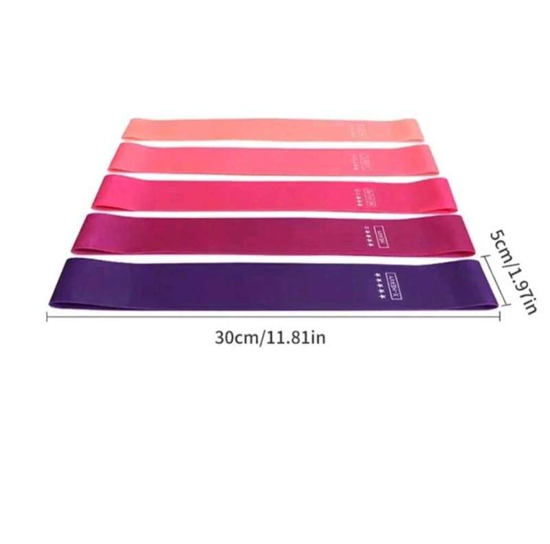 35-40 lbs Resistance Fitness Exercise Loop Bands - Ideal for Home,Yoga, Training - Purple