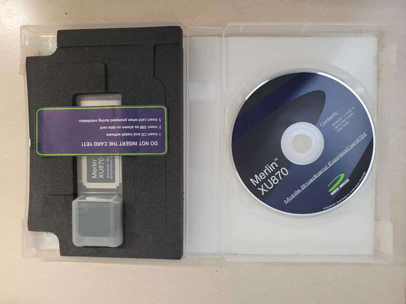 Merlin XU870 HSDPA Expresscard modem with USB adapter
