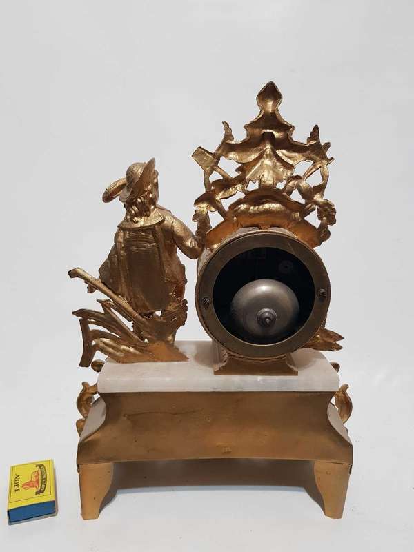 His and hers mantle clock set