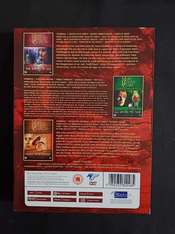 MARY HIGGINS CLARK - THE QUEEN OF SUSPENSE COLLECTION- 6 DVD BOX SET
