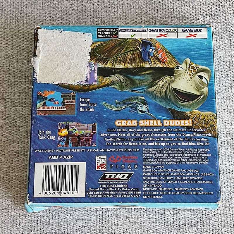 Finding Nemo Gameboy gba