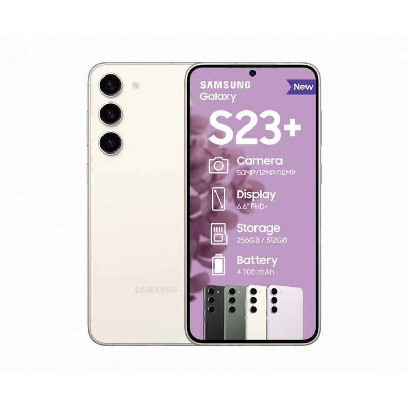 Brand New Sealed Samsung S23 plus , 256GB , 8GB Ram , Cream , Dual Sim