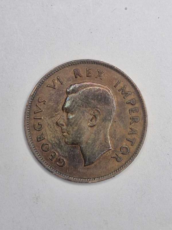 1945 South Africa One Penny coin
