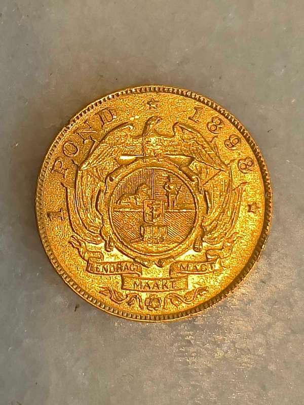 1898 Paul Kruger Gold Pond