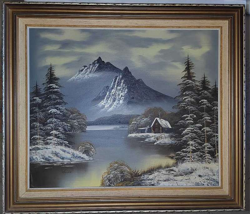 Beautiful oil on board signed Wolfe