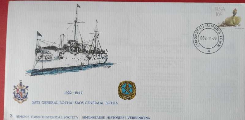 Navy fdc#3 simons town historical society 1988