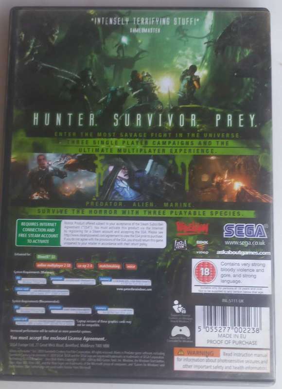 Aliens vs predator PC