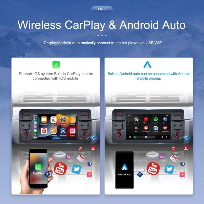 2GB+32GB BMW E46 3 Series Android 12 Radio