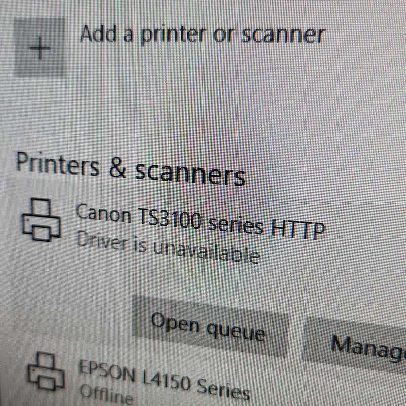 Canon TSI300 printer (85% full cartridges)