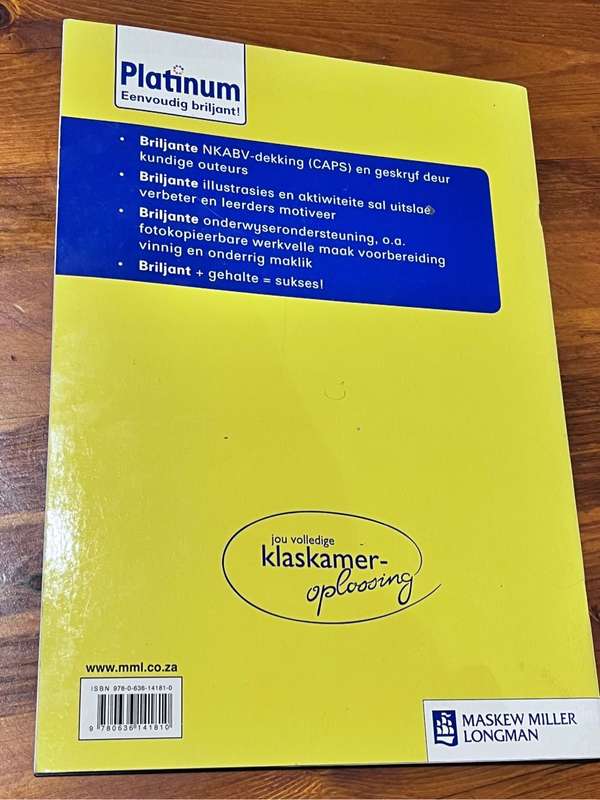 Platinum Wiskunde 5 - Onderwysersgids en werkboek