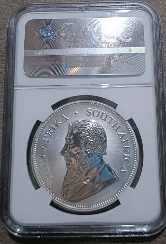 Mint Marked 2017 Silver Krugerrand , A must have in your collection. 50th Anniversary Mint Mark