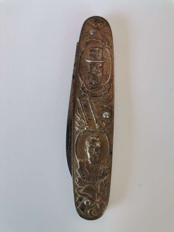 Antique Paul Kruger and General de Wet Pocket Knife