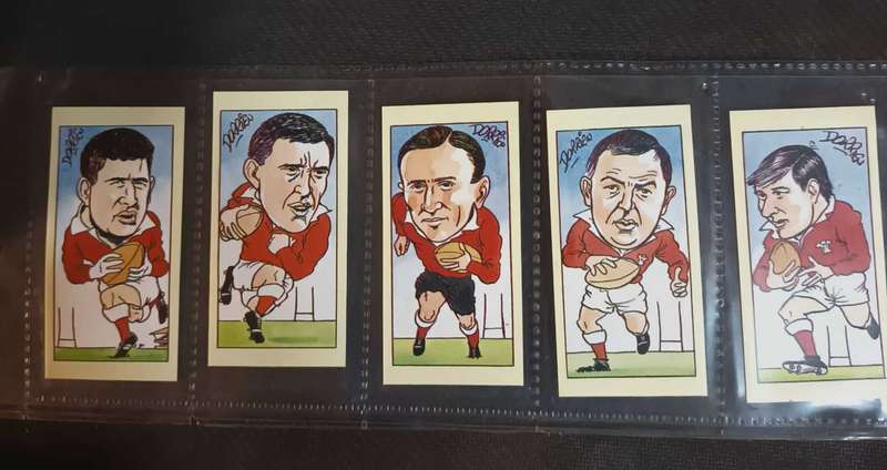 CIGARETTE/TRADE/CARDS. WPL Systems. WELSH RUGBY LEGENDS.(1995).(Full Set of 25).
