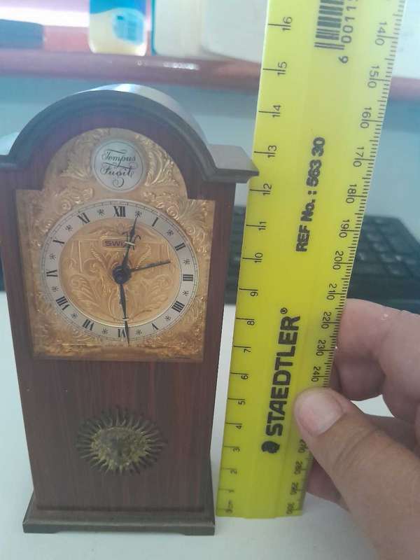 Swiza tempus fugit carriage alarm clock