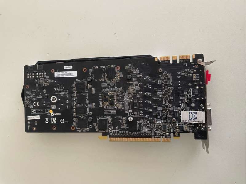 MSI GTX970 4GB GDDR5 Graphics Card**Has Issues**For parts or repair