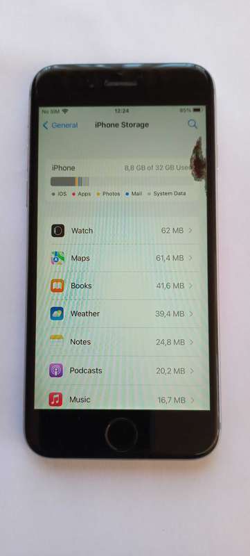 iPhone 6S Space Grey + Accessories (Read description)