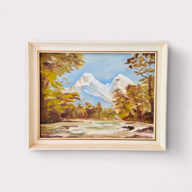 Vintage Oil Painting by L.C. Tyler circa 1974