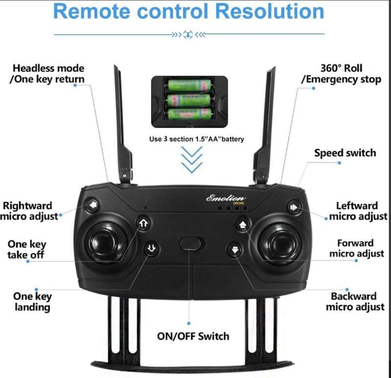 998 Pro Micro Foldable Drone Set With Dual Cameras