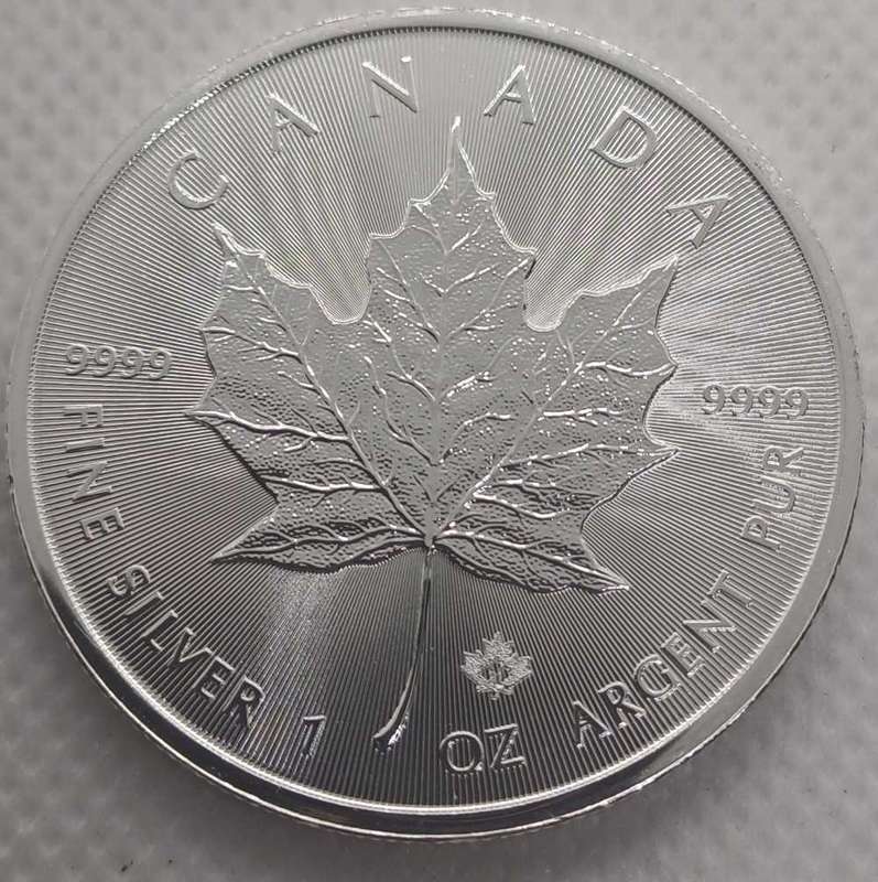 25x2021 1oz Canada 2Dollar Pure Silver Coin .9999 ag Bid Per Coin