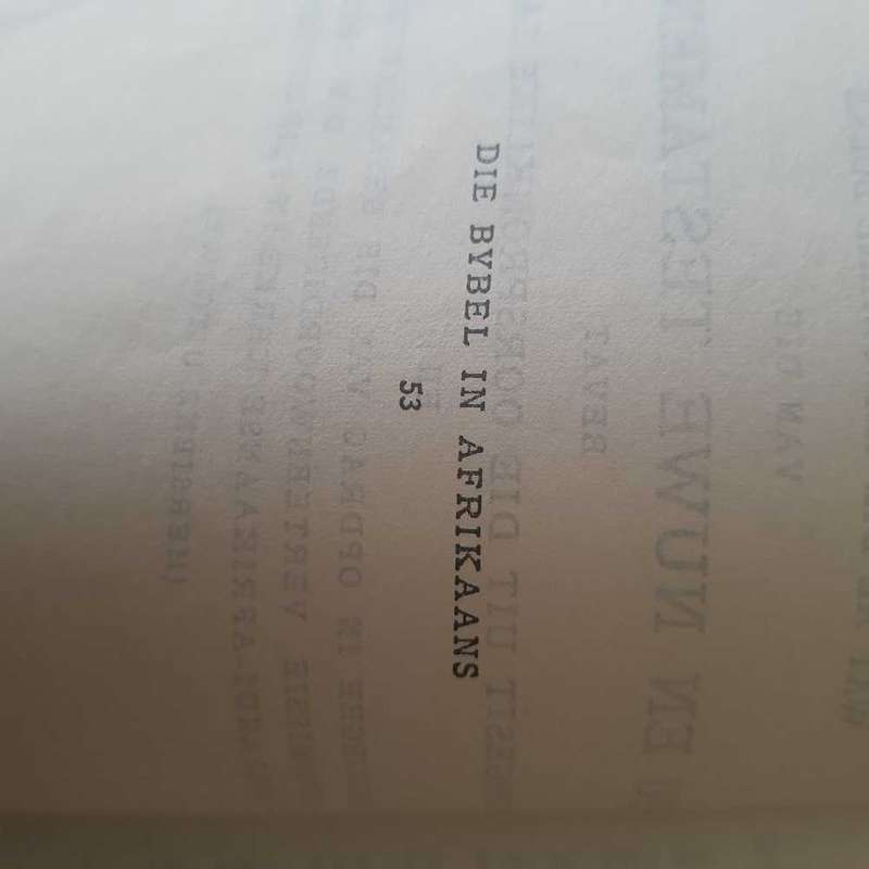 Die Bybel ou en nuwe testament 1964 in vg cond
