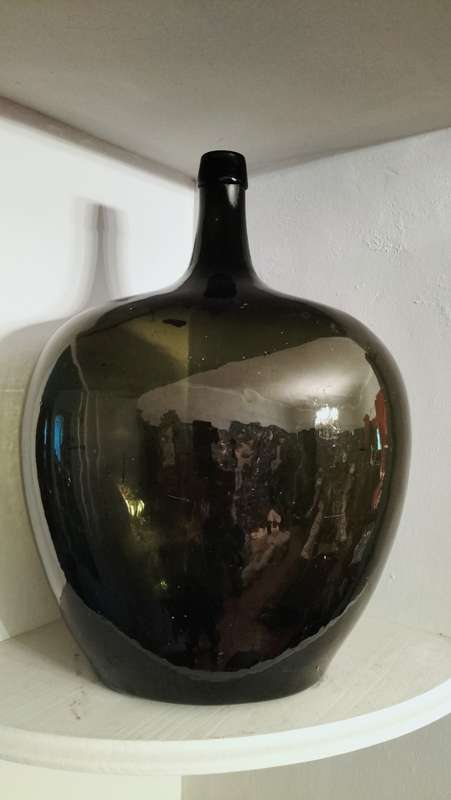 Large Dark Green Demijohn Bottle for Brendan only