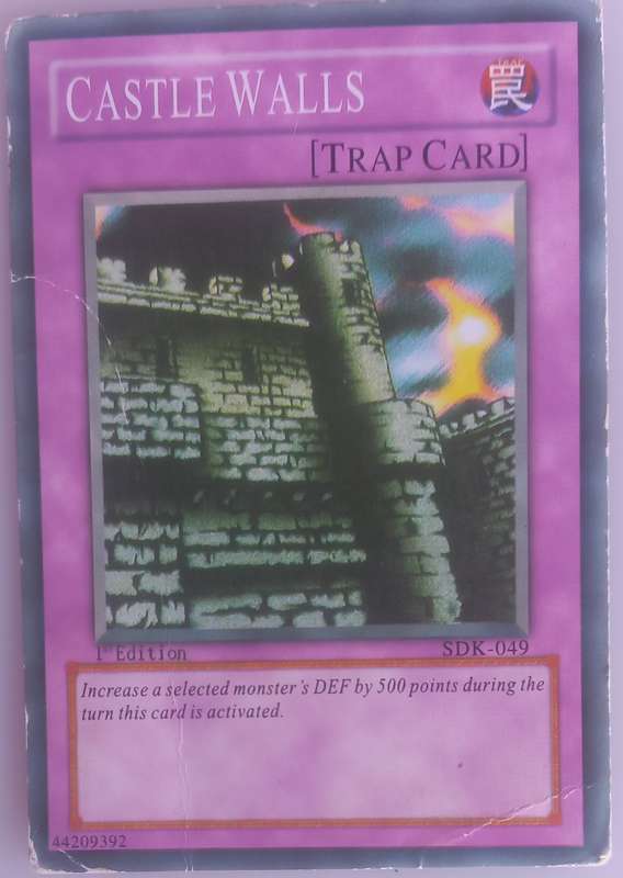 Yu-Gi-Oh! Castle walls 1st edition card