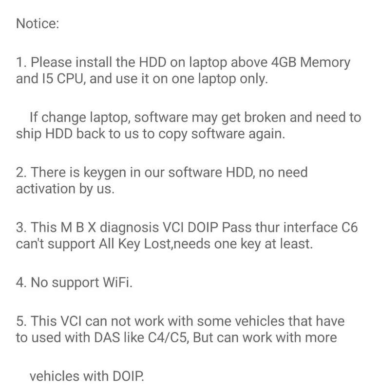 MB Star C6 MB Diagnosis VCI SD Connect C6 0EMDOIP Xen-try Diagnosis VCI with V2023.06 Software