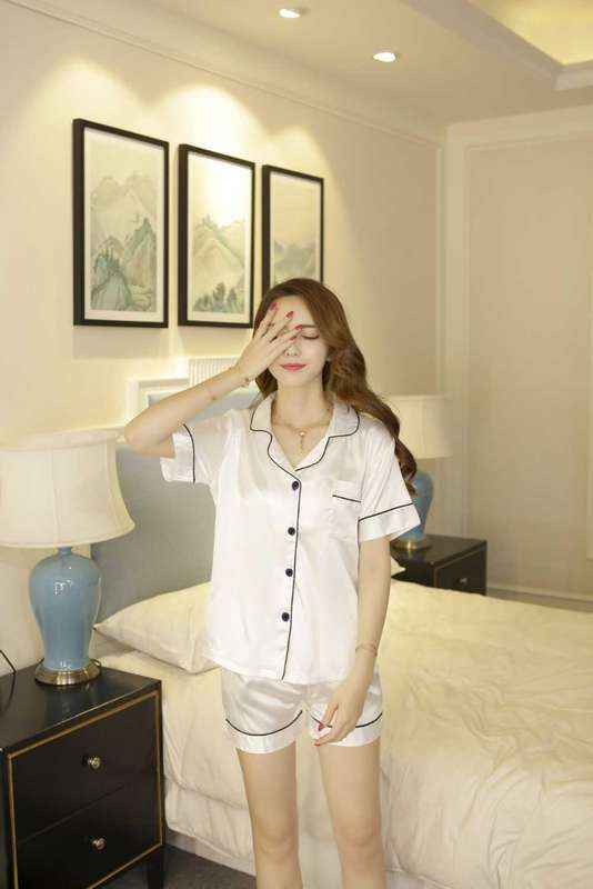 satin pyjamas 2 piece short