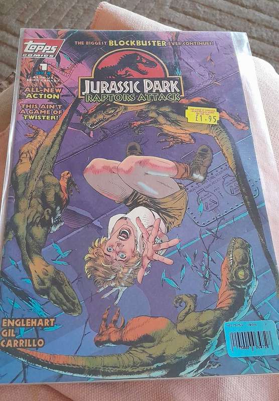 Jurassic Park Raptors Attack comic no 1 of 4