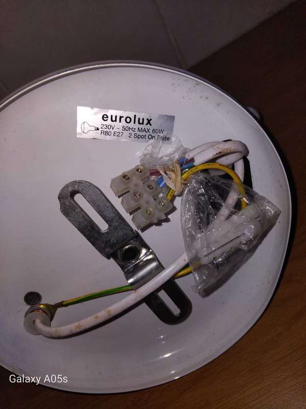 Spotlight. Eurolux R80 E27 2 Spot On Plate.
