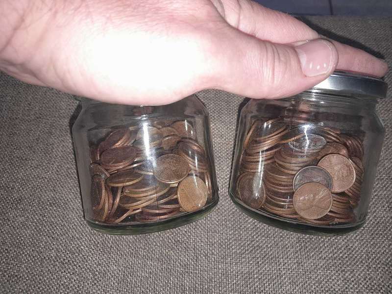 USA One cent coins