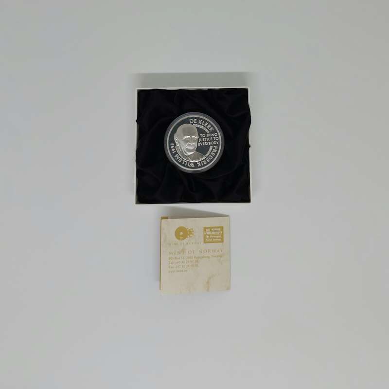 1 oz Nelson Mandela & FW de Klerk .925 Silver Medallion