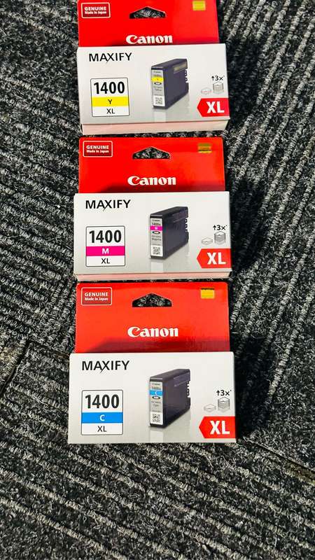 Canon PGI-1400XL Ink Cartridges 3-Pack C M Y