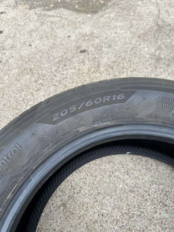 Available 4 pcs 205/60/16 #Hankok Ventus used tyres for sales.