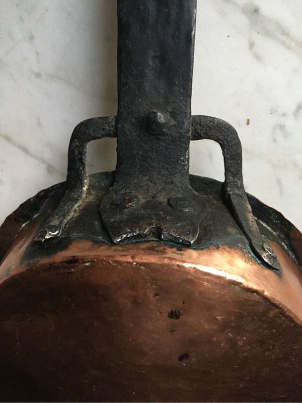 Antique copper pan