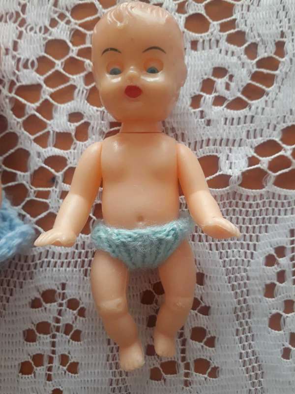 VINTAGE HONG KONG MADE BABY DOLLIES WITH OPEN AND CLOSE EYES