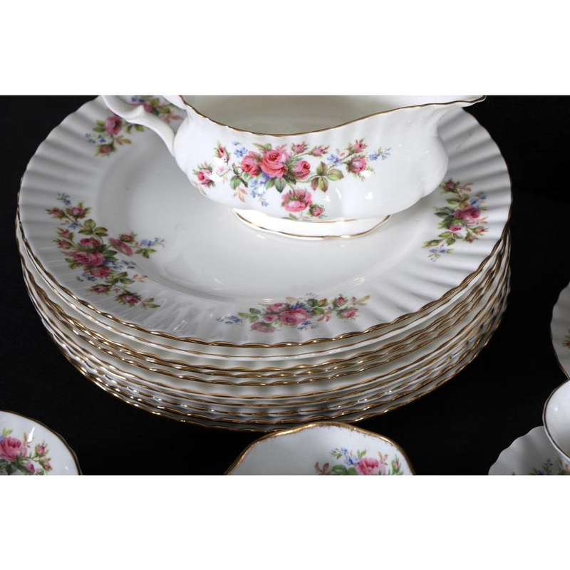 Royal Albert Moss Rose Pattern Service