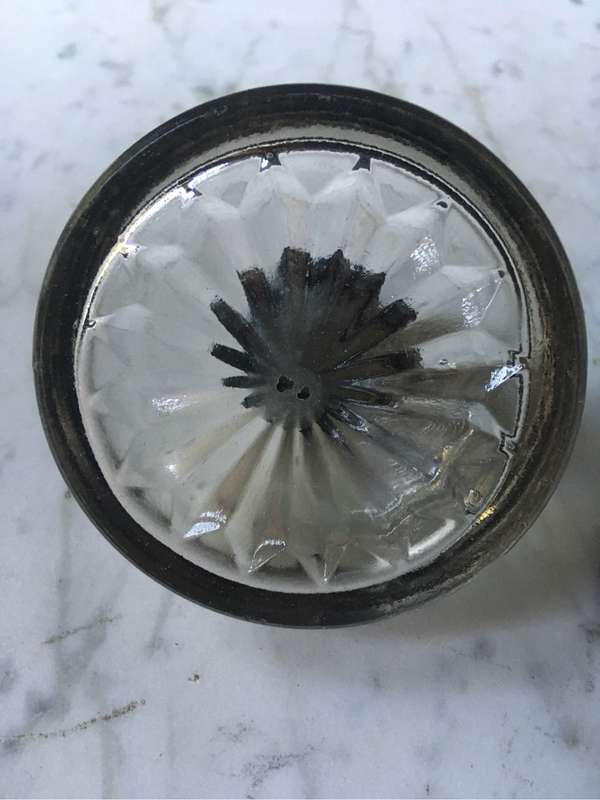 Antique glass inkwell