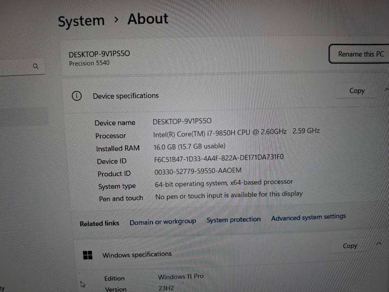 Dell Precision 5540