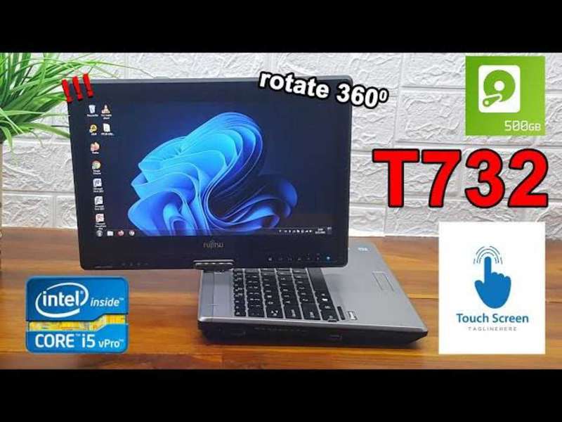 Fujitsu t732 touch screen laptop