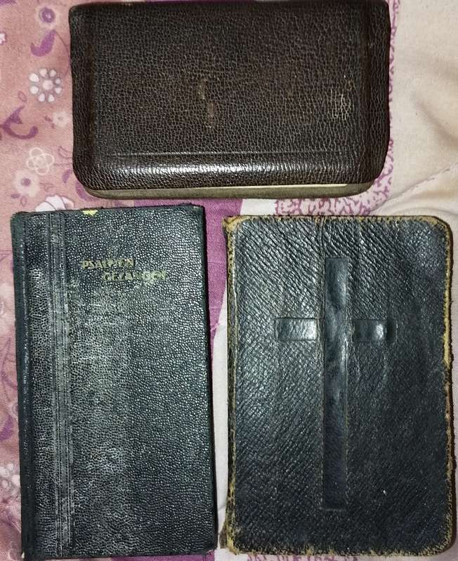 Vintage Psalm books and a book of common prayer