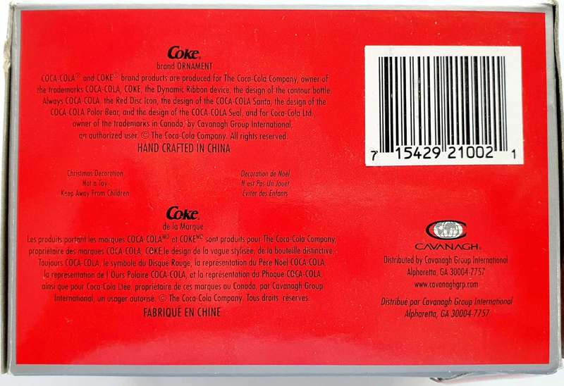 2001 COCA-COLA PLATINUM SERIES - LIMITED RELEASE ORNAMENT