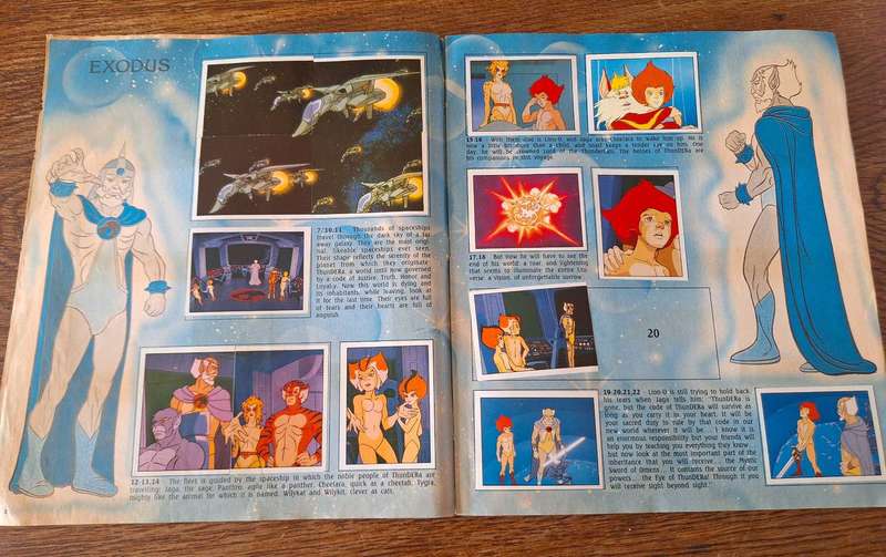 1986 Thundercats Panini Sticker Album