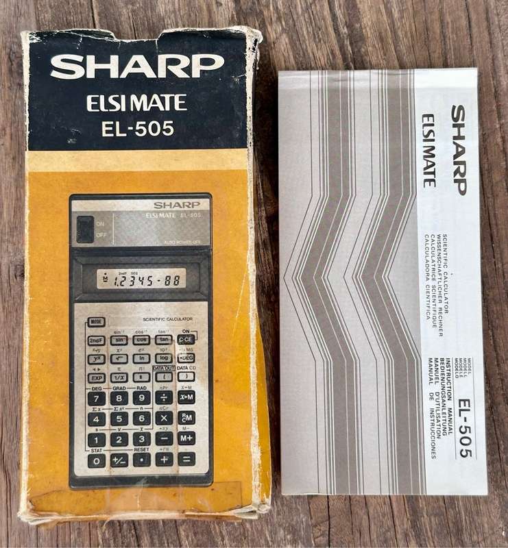 SHARP ELSI MATE EL-505 Electronic Calculator circa 1980s