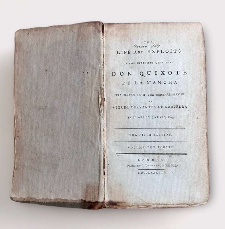 The Life And Exploits Of The Ingenious Gentleman DON QUIXOTE DE LA MANCHA - Puplished 1788