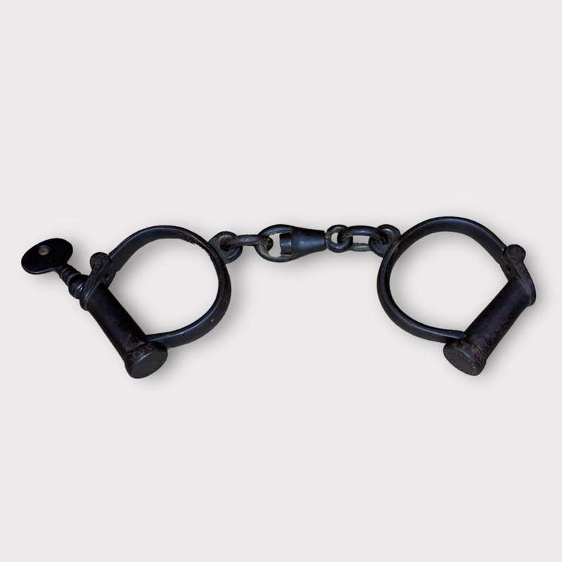 Antique Hiatt Handcuffs circa 1800s
