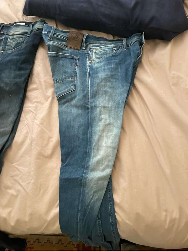 Replay hyperflex medium blue jeans size 31 Jondrill slim fit medium