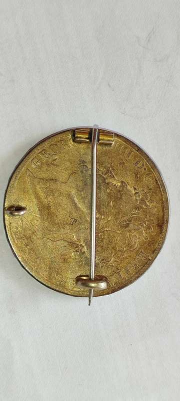 George III Enamelled Crown Brooch